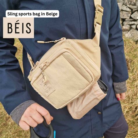 beis sling bag
